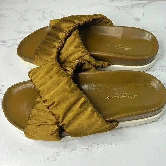 3.1 Phillip Lim Crossover Strap Pool Slides Size 6/37 - Picture 5 of 15